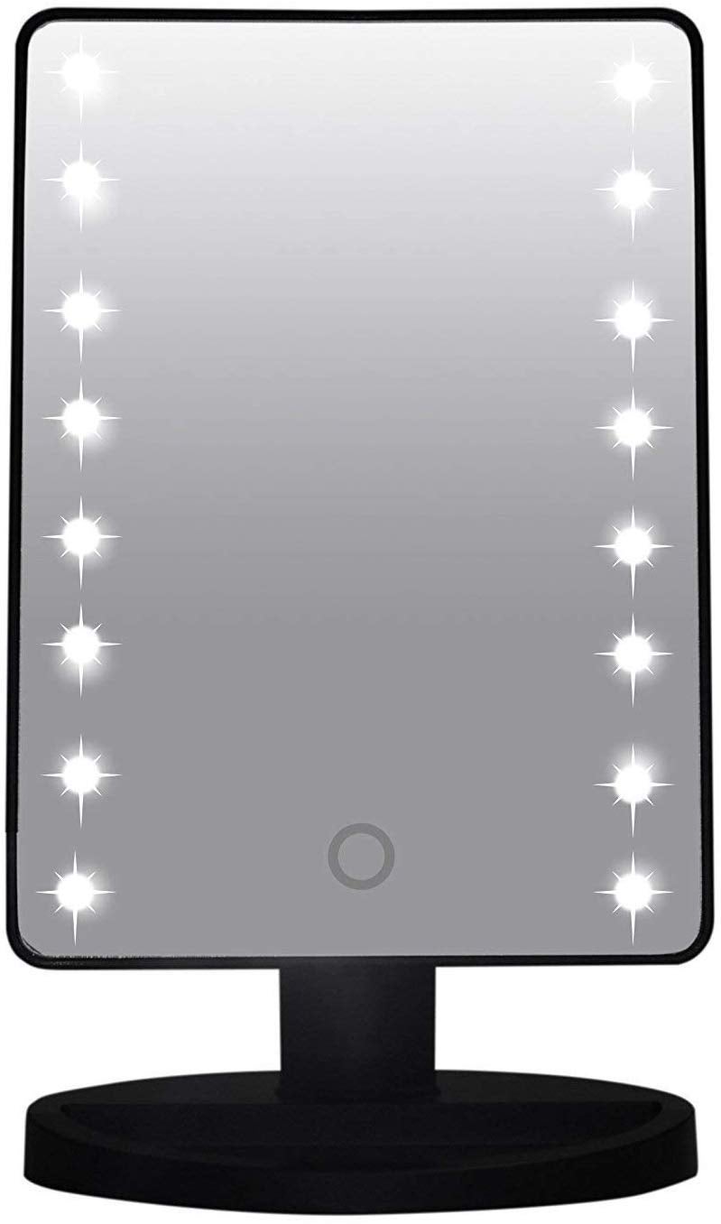 Vroxy Vroxy Adjustable Brightness 16 LED Vanity Mirror Lights Portable Studio Glow Vanity Makeup Light Natural Light for Makeup Dressing Table Top Stand Square Mirror for Shaving Cosmetic Counter top - Image 2