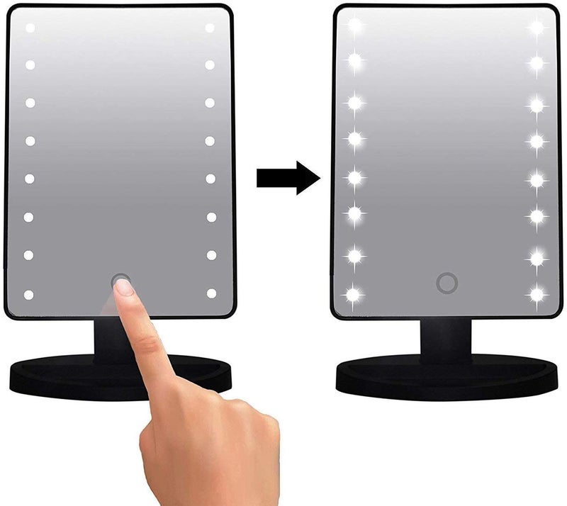 Vroxy Vroxy Adjustable Brightness 16 LED Vanity Mirror Lights Portable Studio Glow Vanity Makeup Light Natural Light for Makeup Dressing Table Top Stand Square Mirror for Shaving Cosmetic Counter top - Image 4