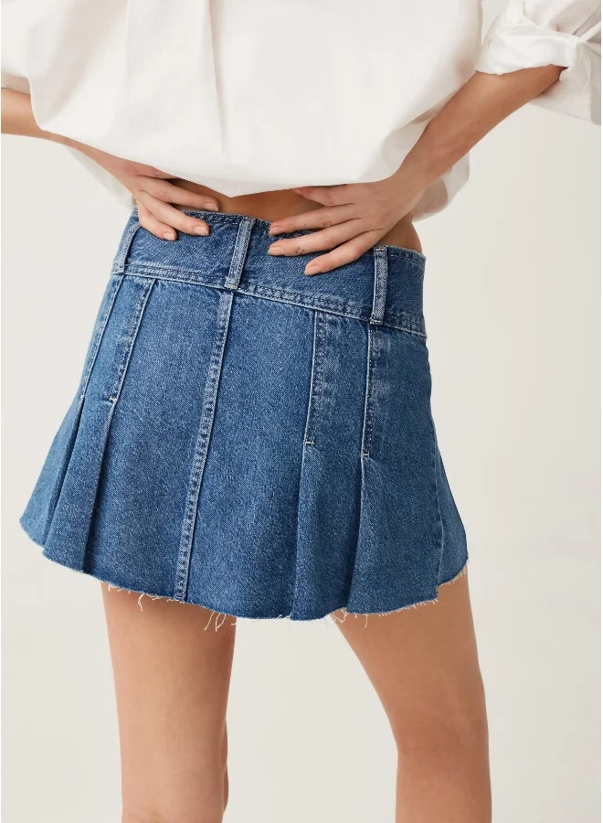 Ovs Ovs Baby Angel Pleated Denim Miniskirt