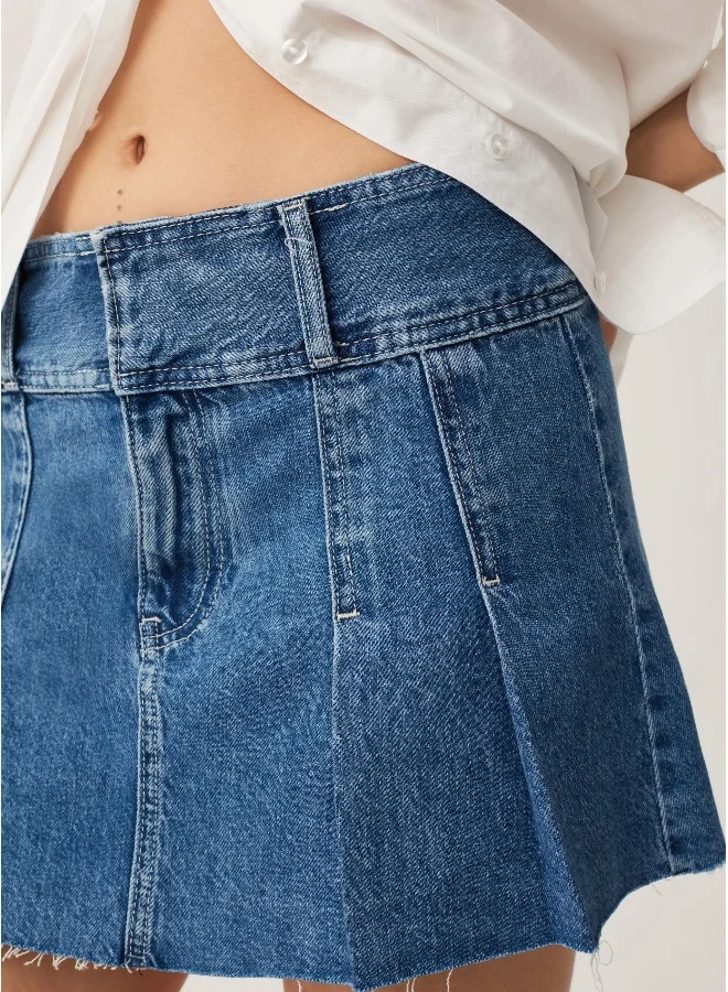 Ovs Ovs Baby Angel Pleated Denim Miniskirt