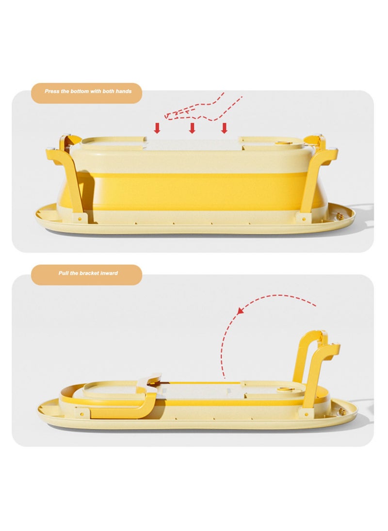 Velaurs Baby Bath Tub Large Capacity Prevent Slipping Thickened Collapsible Bathtub for Sitting Lying  - Image 5
