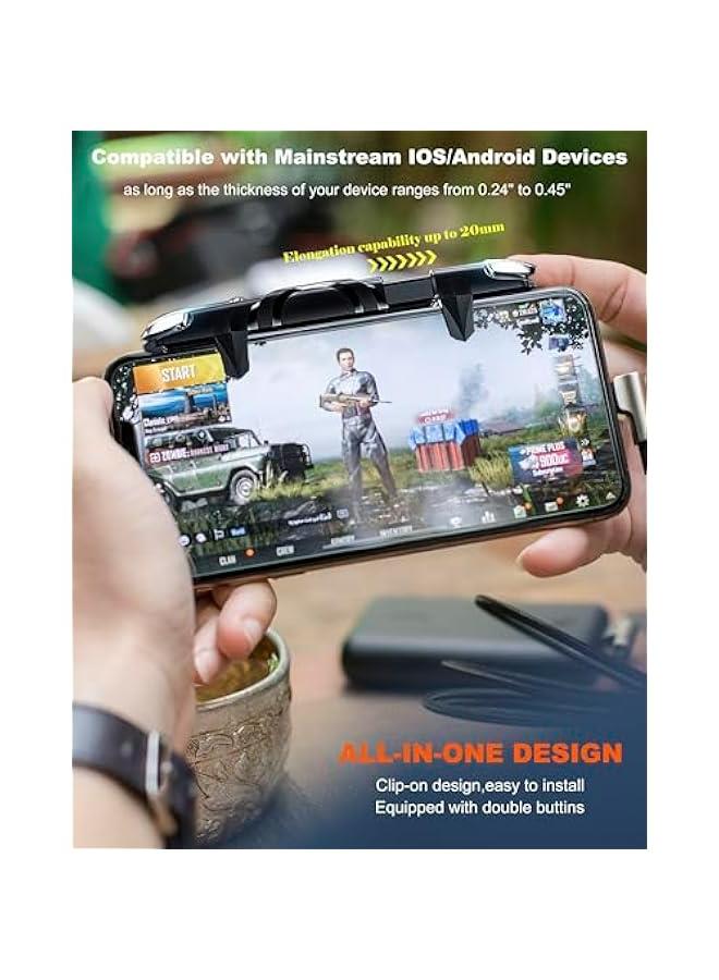 Game Controller for Android  iPhone, Trigger ons for PUBG Mobile/Knives Out/Call of Duty Mobile, Sensitive Shooting  Aiming Controls - Image 3
