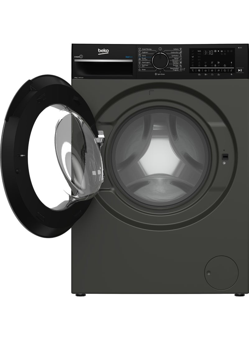 بيكو Freestanding Washer Dryer, 10 kg Wash / 6 kg Dryer, 1400 rpm , ProSmart Inverter Motor , Bluetooth Connectivity, Grey , BWD10640MCI 10 kg BWD10640MCI Manhattan Gray - Image 2