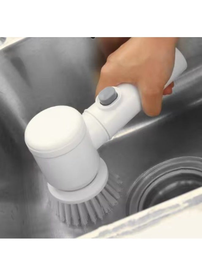 Multi-Functional Cordless Electric Cleaning Brush – Rechargeable, 3 Brush Heads for Kitchen, Bathroom & Tile - Image 3