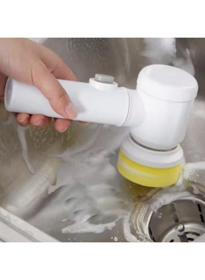 Multi-Functional Cordless Electric Cleaning Brush – Rechargeable, 3 Brush Heads for Kitchen, Bathroom & Tile - Image 4