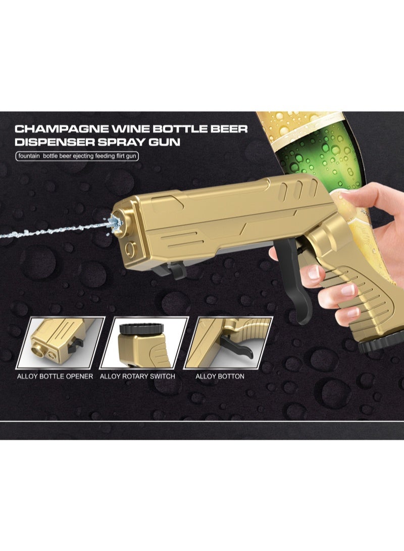 SKT Shiketro Multi-functional alloy champagne gun, beer spray gun, bottle opener, wine cork, party bar prop, essential for World Cup celebrations. - Image 5