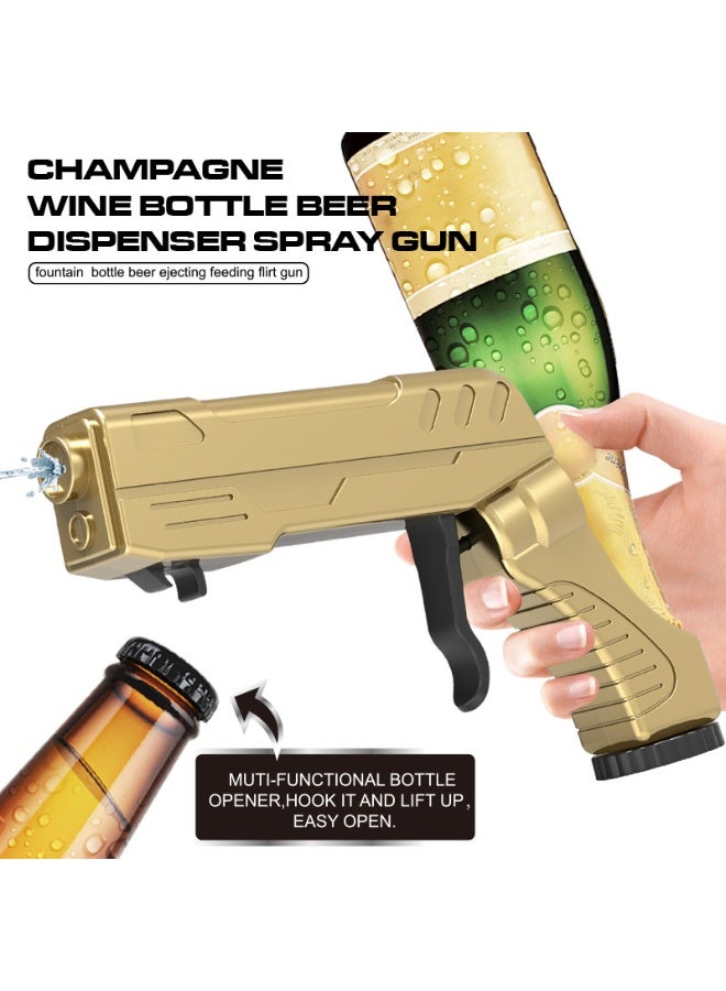 SKT Shiketro Multi-functional alloy champagne gun, beer spray gun, bottle opener, wine cork, party bar prop, essential for World Cup celebrations. - Image 2
