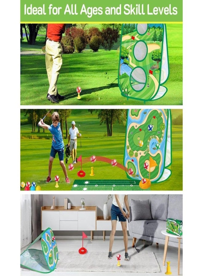 THE GAME FACTORY - Sticky Golf Club Games Set for Indoor Play – 4-in-1 Golf Toy with Chipping Net, Sticky Ball Targets, and Putting Practice Mat – Fun Sports Game for Kids & Adults - Kids Golf Set - Image 4