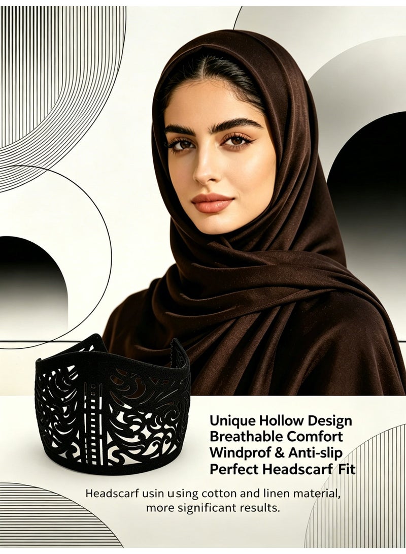 عقال تثبيت الحجاب | رباط خاص تحت الحجاب مضاد للانزلاق لتثبيت مريح وأنيق - Image 1