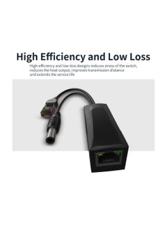 Generic 48V to 12V Active POE Splitter Adapter, Connectors Adapter Cable Splitter Injector AP Power Supply Isolated Type With DC 12V Output  - Image 4
