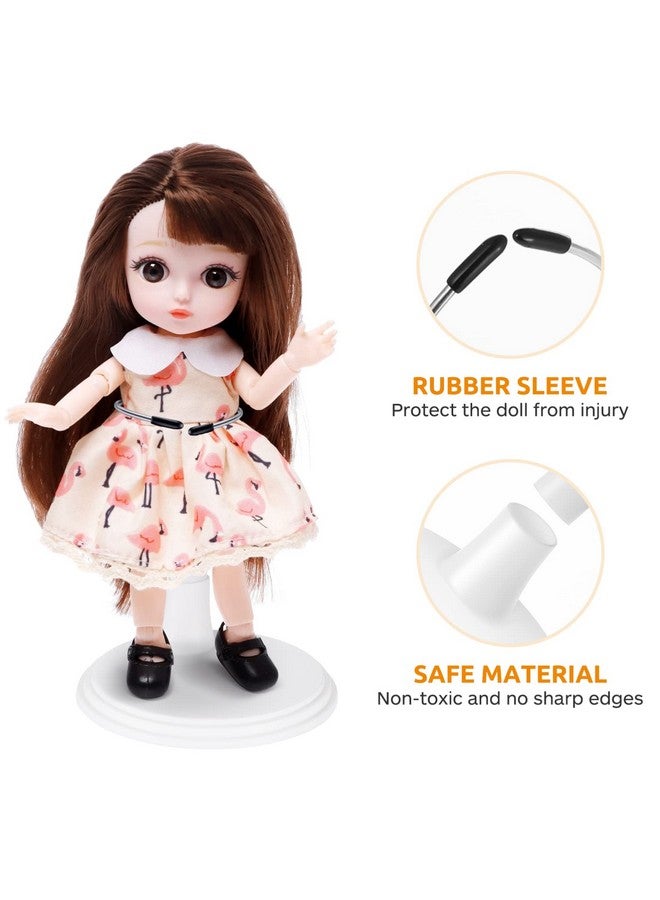 Toddmomy Action Figures White Doll Stands 2Pcs Doll Display Stand Doll Bracket Doll Support Stand Bear Stand Desktop Doll Holder For Kids Accessories (25Cm) Cabbage Patch Dolls - Image 5