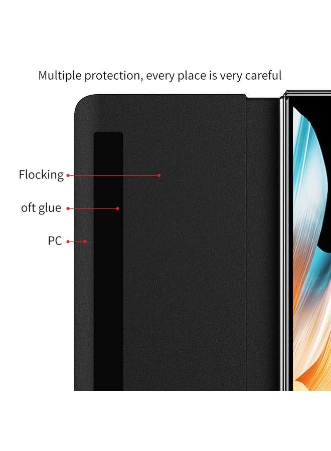 S-TOP Case For Honor Magic Vs Side Window View Smart Lychee Texture Leather Phone Case with Pen Slot - Image 2