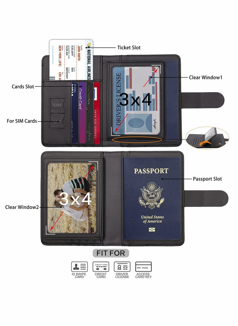 Excefore - Passport Holder Card Slots, Creative Aircraft Certificate Storage Bag - Image 1