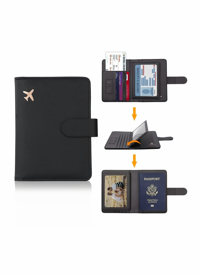 Excefore - Passport Holder Card Slots, Creative Aircraft Certificate Storage Bag - Image 1