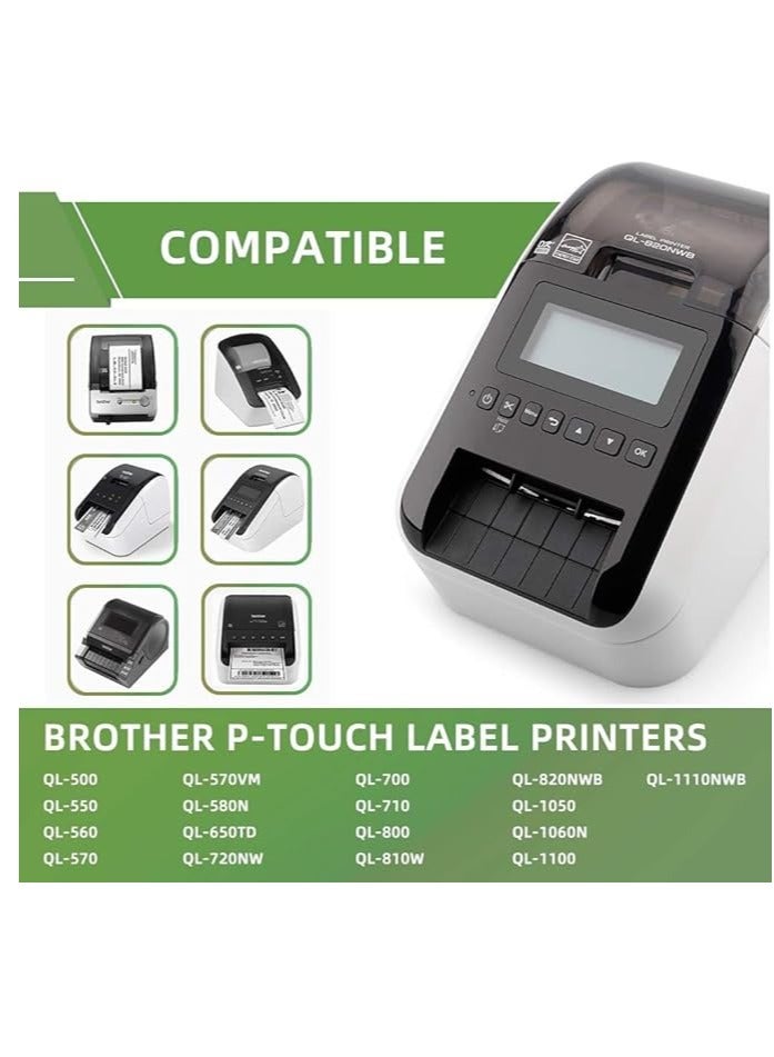 Terabyte شريط لاصق DK-22205 - أبيض 62 مم × 30 م لطابعات الملصقات من سلسلة Brother QL - Image 5