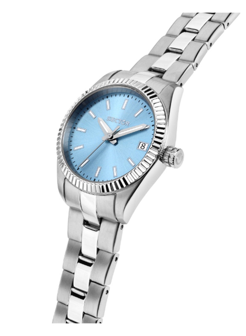 Sector 240 32MM 3H L.BLUE DIAL BR SS - Image 5