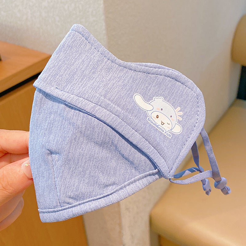 Children'S Mask Cotton Cloth Outdoor Cold-Proof Warm Thickened Male And Female Baby Cute Face-Protecting Nose Leakage Breathable - Image 1