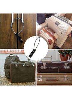Beauenty Combination Lock Cable Security Steel Cable Luggage Lock Weatherproof with Resettable Code, Braided Steel Coated Anti-Theft Cable Lock  - Image 4