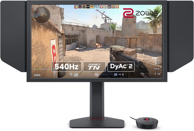 BenQ Zowie XL2586X 24.1" 540Hz FHD Fast TN 0.5ms|Gaming Monitor for Esports (FPS)|Motion Clarity DyAc2 |XL Setting to Share| S Switch|Shield|Precise Height Adjust with Industrial Grade Bearing black - Image 1