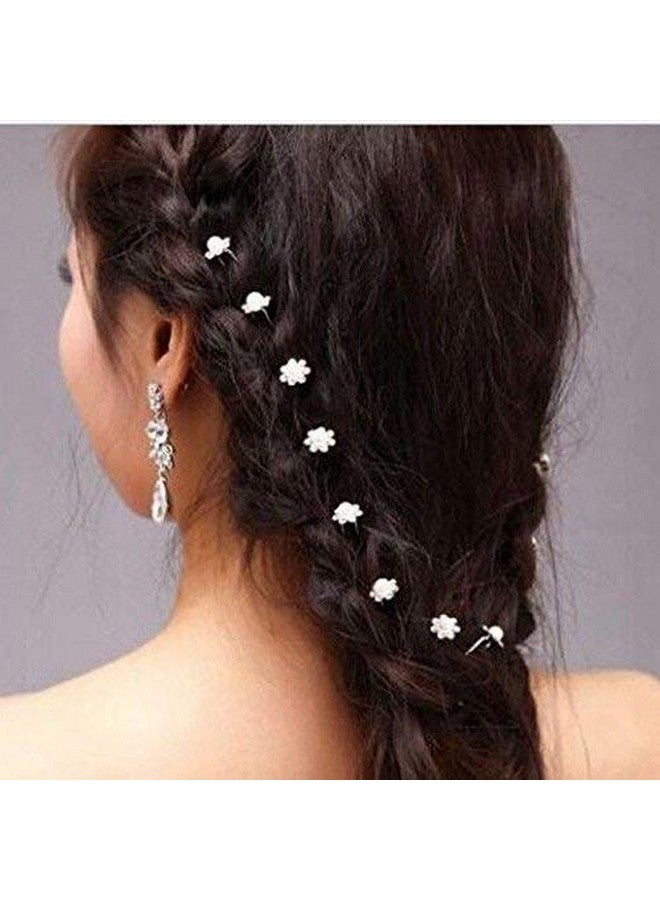 CHANDERKASH Pack of 11; Hair donut bun maker with 11 pcs Golden Stone Pearl Juda Pin|Puff Juda Bun Shaper |Messy Bun Scrunchie - Image 4