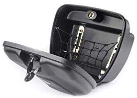 CARIZO Plastic Bike Side Luggage Box Black Compatible With Bajaj Pulsar 150 Dts-I - Image 1
