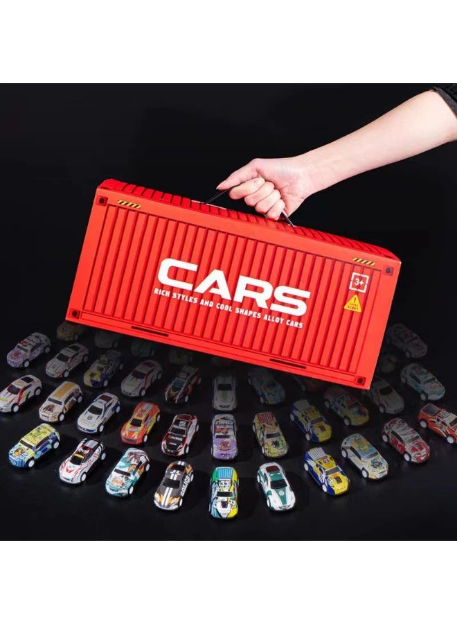 48 pcs Die Cast Mini Inertia Pull Back Cars Collection With Box, Metal Vehicle Model Set, Birthday Gift For Kids  - Image 5