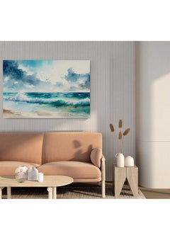 Home Gallery Home Gallery illustration sea watercolor Printed canvas wall art  - Image 3