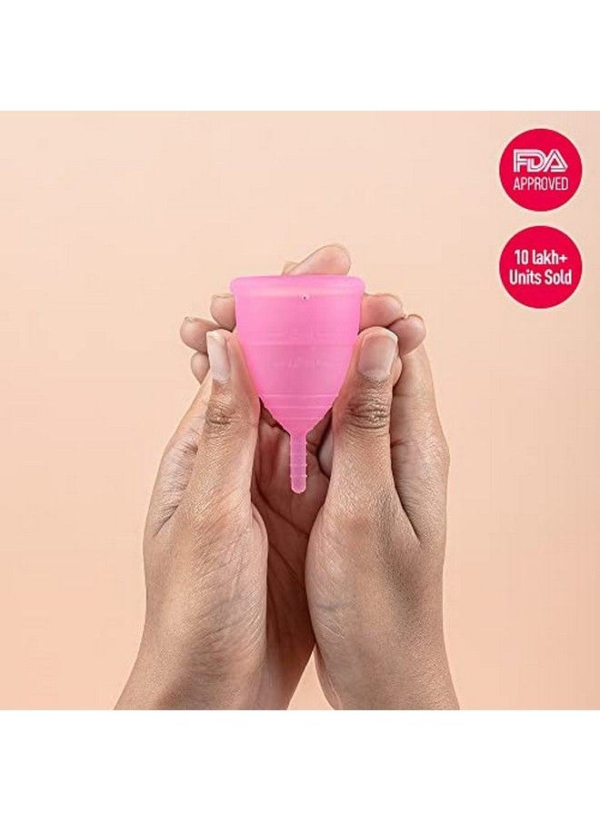 Sirona - Reusable Menstrual Cup For Women ; Medium Size With Pouch ; Ultra Soft Odour And Rash Free ; 100% Medical Grade Silicone ; No Leakage ; Protection For Up To 810 Hours ; Us Fda Registered - Image 1