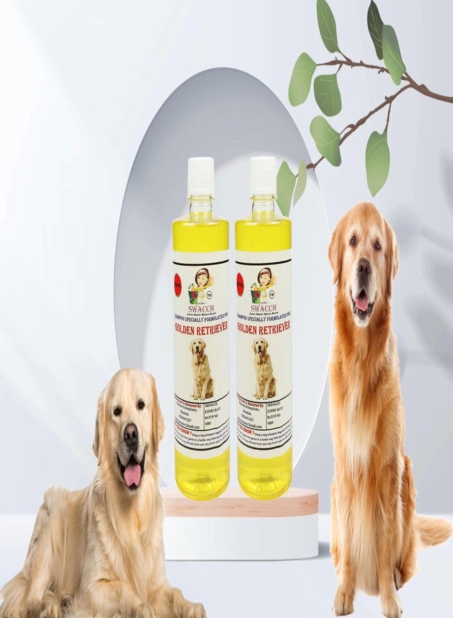 SWACCH Shampoo Specially FORMULATED for Golden Retriever (500ML) (Pack of 2) Lemon - Image 2