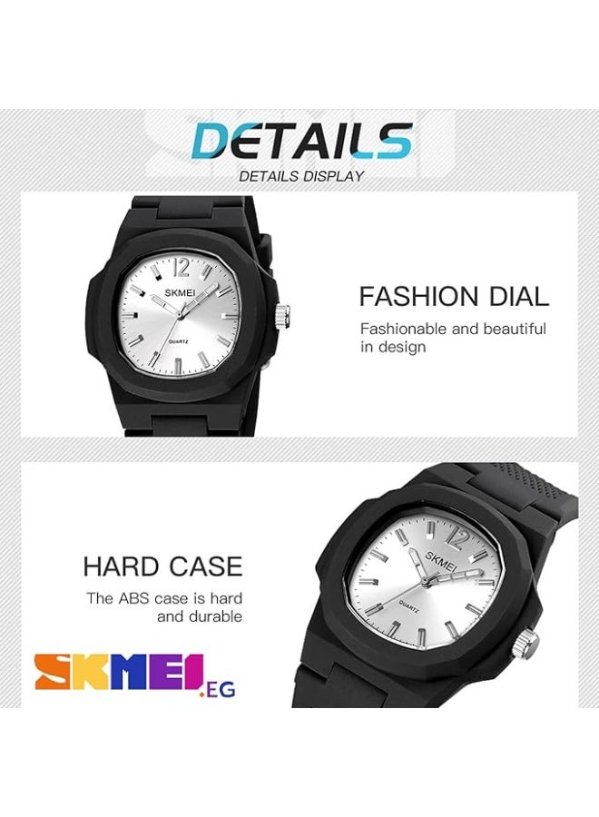 سكمي ساعة كوارتز أنيقة وبسيطة من سكيمي - اسود - Image 4