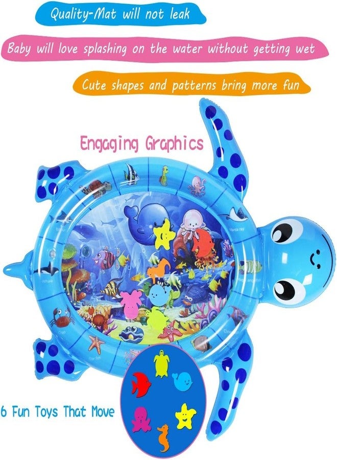 Famous Quality Kids Water Play Mat Toys Inflatable Tummy Time Water Play Mat and Toddlers Perfect Fun Activity Inflatable Mat, Outdoor Water Play Mat for Baby - Pack of 1 - Image 5