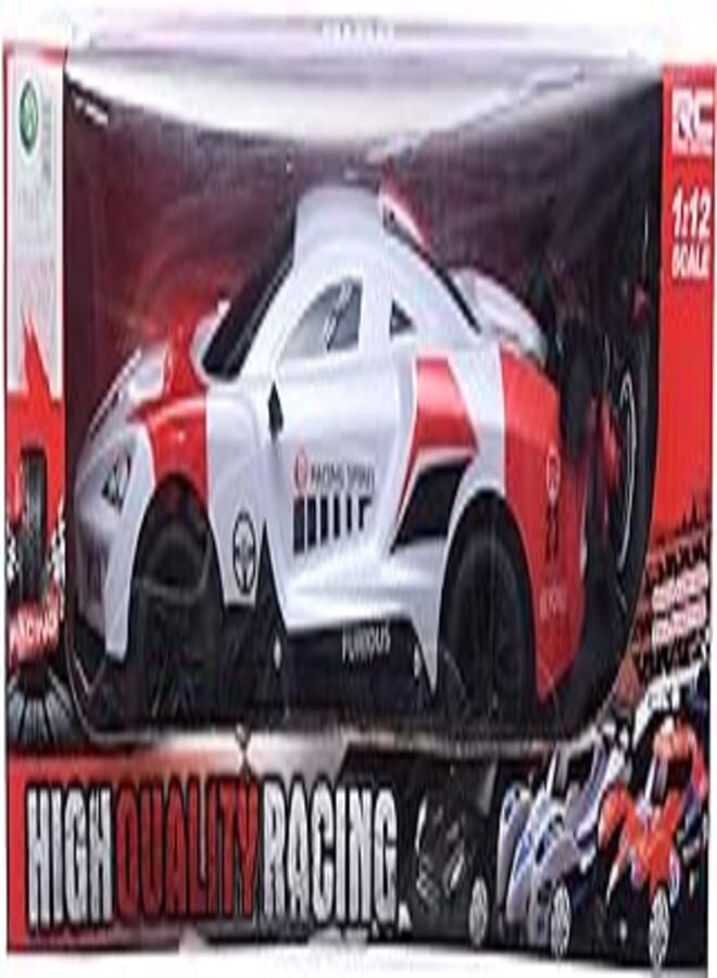 GTG TOYS -G206 1:12 rc RC Racing Car - White and Red - (GTG TOYS)