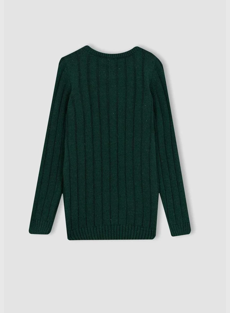 DeFacto Boy Crew Neck Tricot Pullover