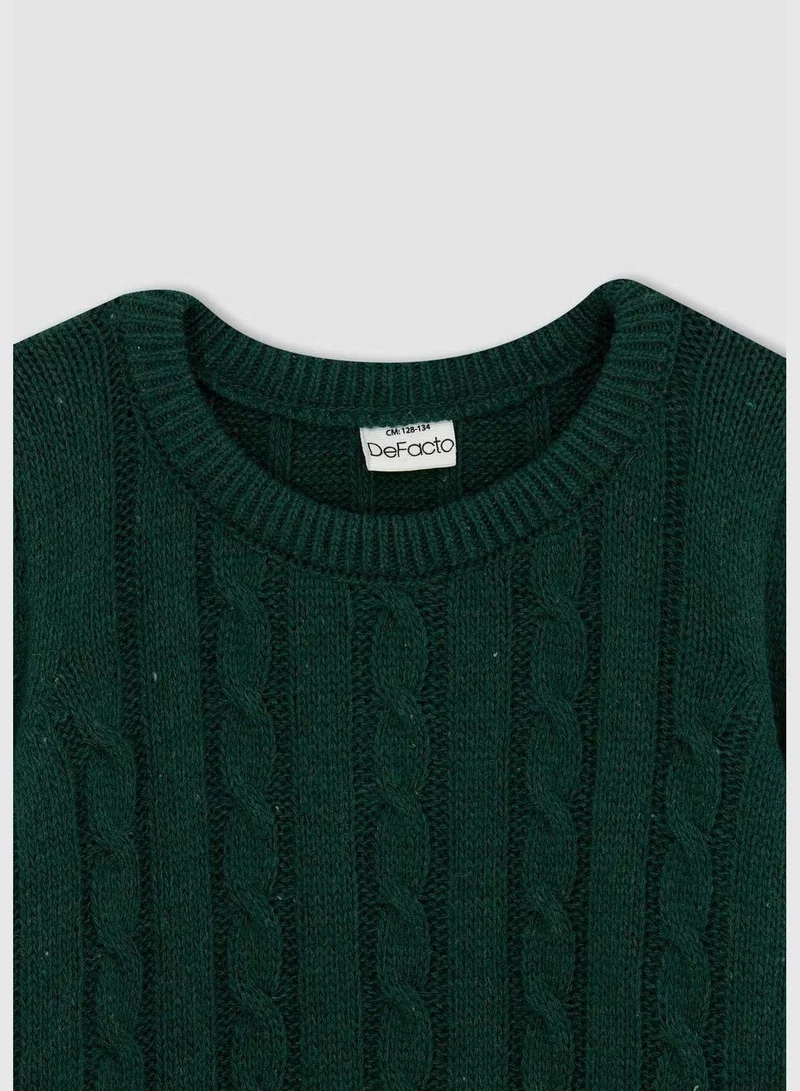 DeFacto Boy Crew Neck Tricot Pullover