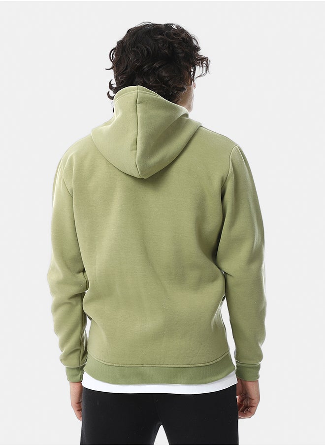 Red Circle - Comfy Plain Zipped Sweatshirt - Image 1
