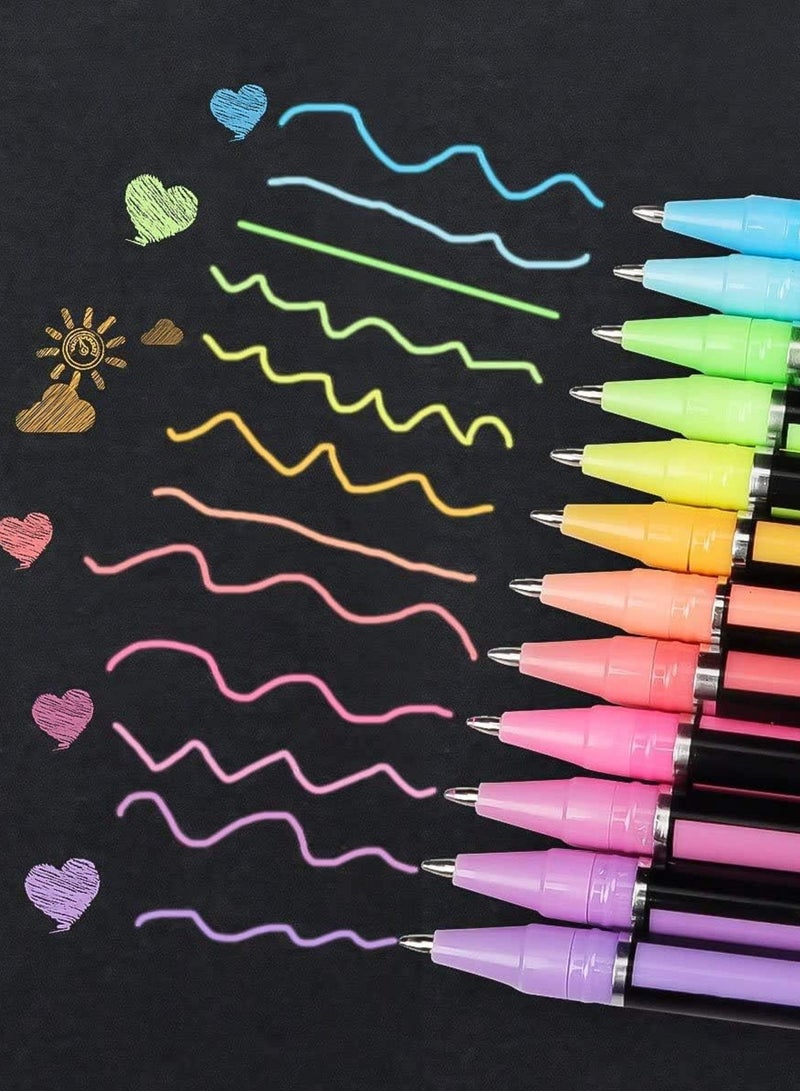 Zuixua 18 Colors Fluorescent Pen 1.0 Neutral Flash Pens for School Supplies - Image 3