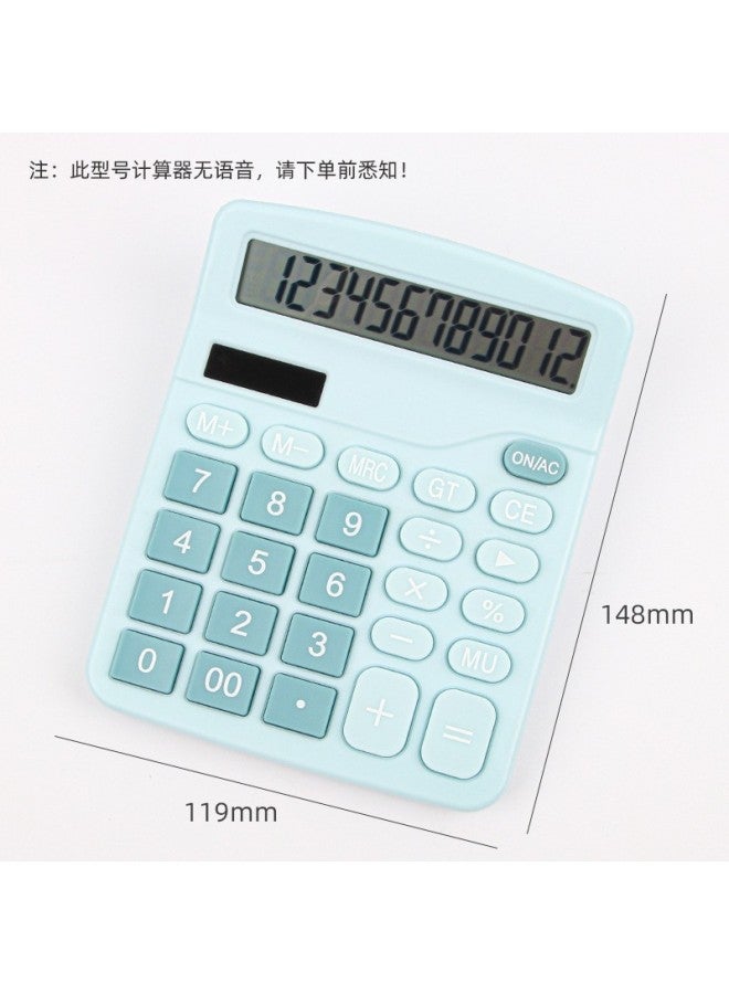 Dual Power Solar Gradient Color Calculator With Large Buttons Style High-looking Student Office Calculator
