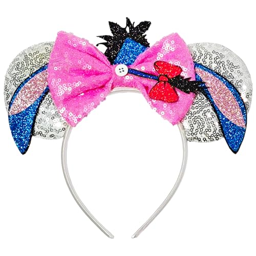 MADO donkey mouse ear headbands for women girls,cute mouse ears costume accessories for adults women girls - Image 1