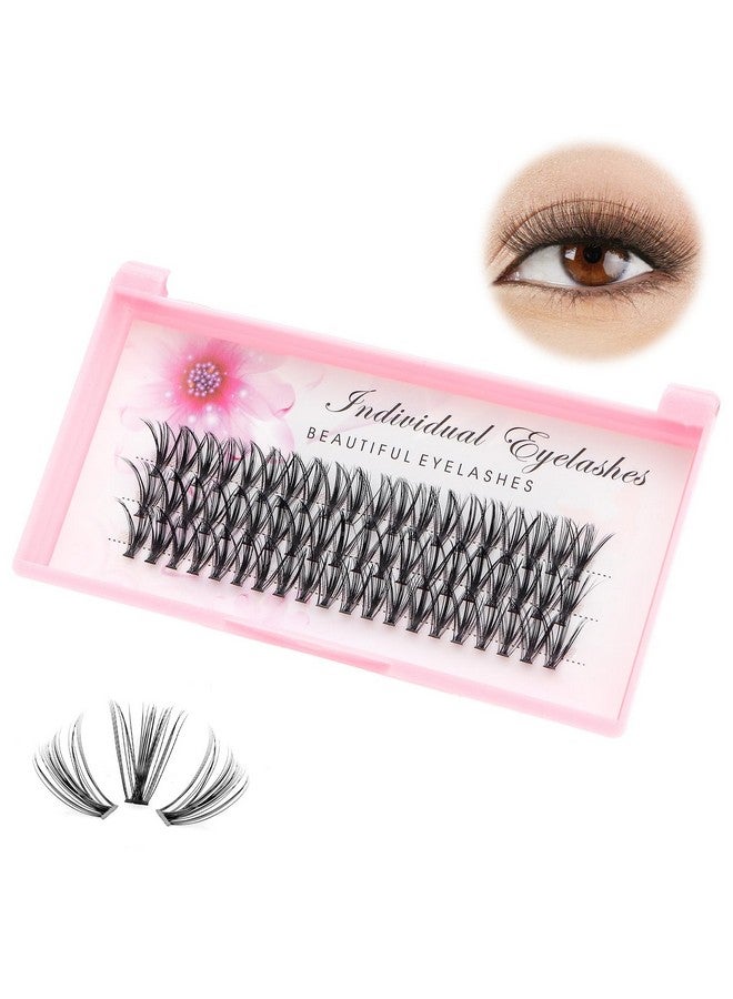 Dedila 8/10/12/14/16/17/18/20mm 60pcs 20 Root Grafting Individual False Eyelashes Mink Natural Long Eye Lashes Cluster Extension Makeup Beauty Fake Eyelash (15mm) - Image 1