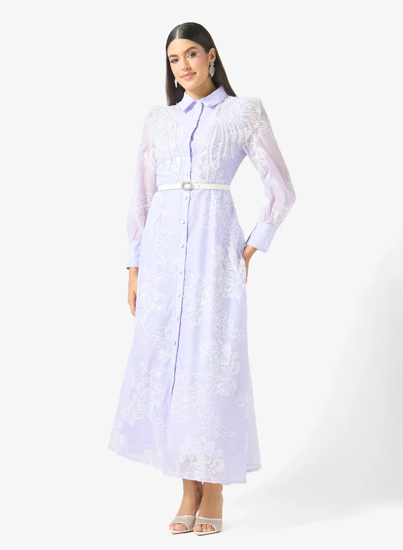 Khizana Lace A-line Dress