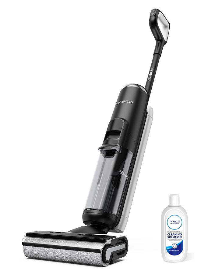 Floor ONE S6 FlashDry Cordless Wet Dry Vacuum Floor Cleaner Washer Mop All-in-One for Hard Floors, LED Display, Long Runtime, Dual-Sided Edge Cleaning, Self-Cleaning 220 W FW361000AE Black/White