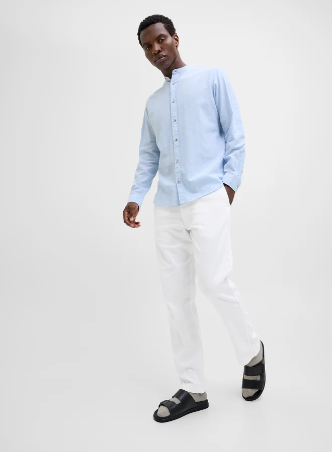 JACK & JONES Mid Rise Relaxes Fit Denim Joggers