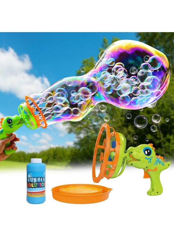 Bestjoy - Electric Dinosaur Bubble Machine Gun For Kids Ages 4-8, Big Dino Bubble Blaster With Bubble In Giant Bubble Design, Outdoor Backyard Toys Fun For Toddlers 1-3-5 Birthday Parties - Image 1