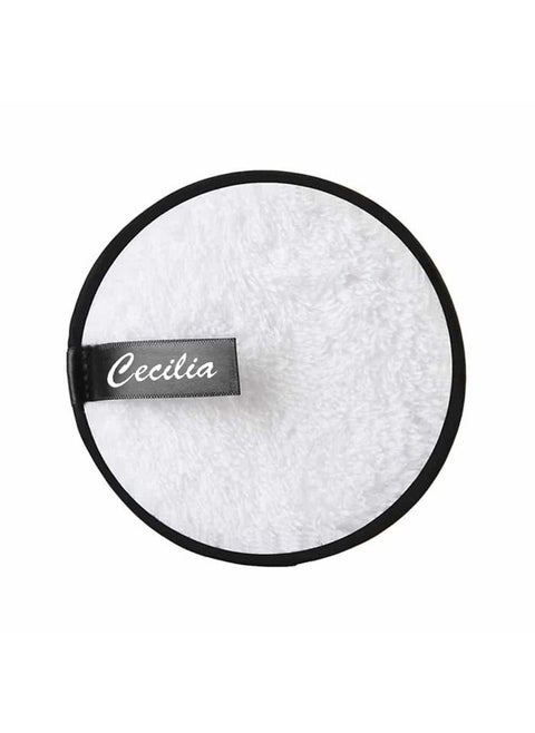Cecilia 3-Pads Grapefruit Reusable Makeup Remover White
