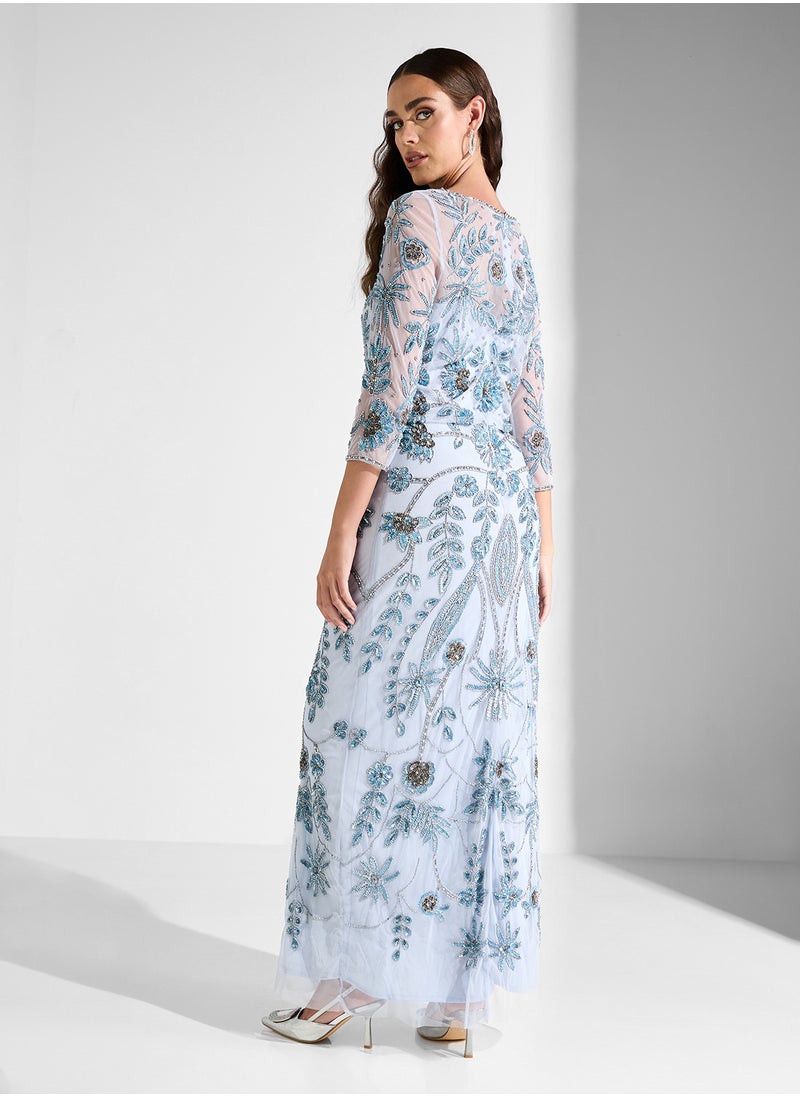 Namshi x - Emebllished Evening Dress - Image 1