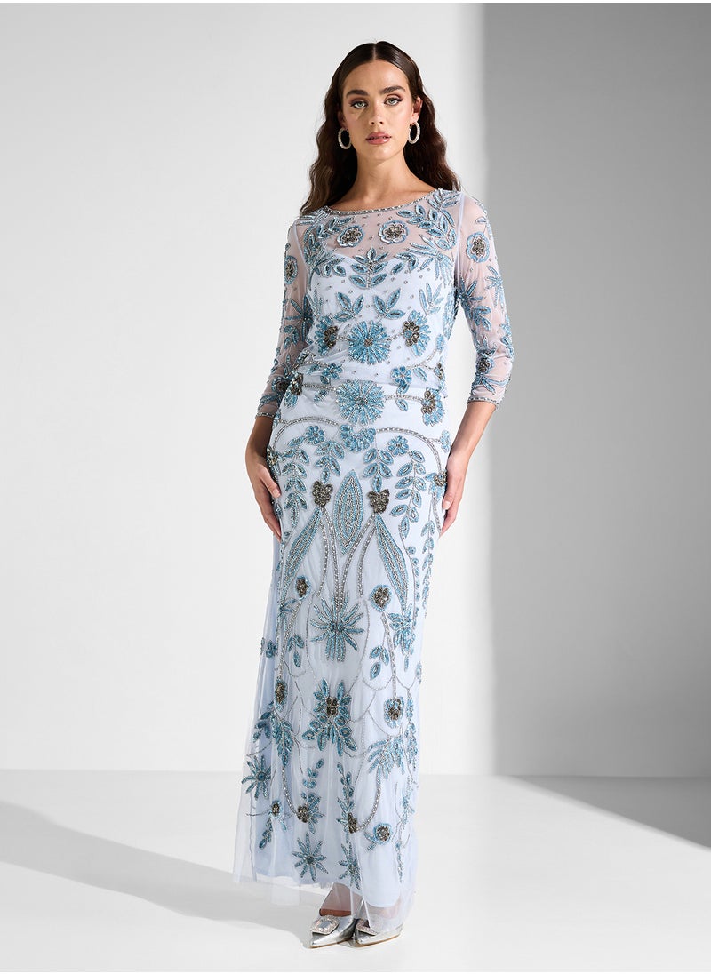 Namshi x - Emebllished Evening Dress - Image 1