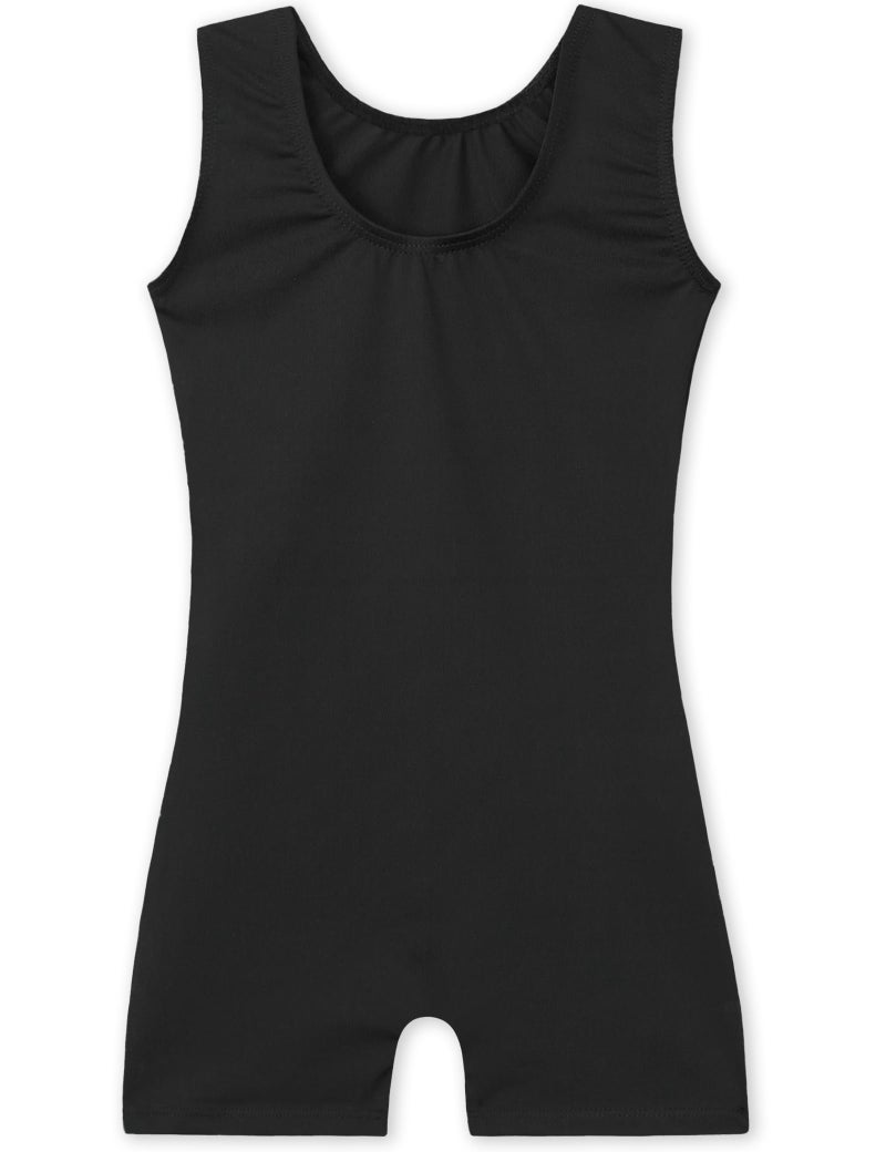 Nokecina Leotard for Girls Gymnastics Size 7-8 Years Old Black Workout Bodysuits One Piece Kids Biketards - Image 2