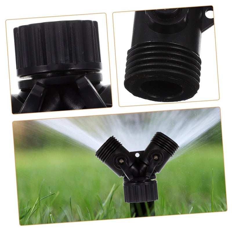 4 Pcs Y Type Garden Hose Splitter Quick Connect Fittings With Shut Off Valve - Image 5