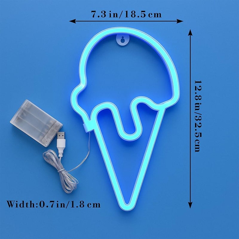 Horoof Home إضاءة نيون LED على شكل مثلجات هوروف للمنزل - Image 2