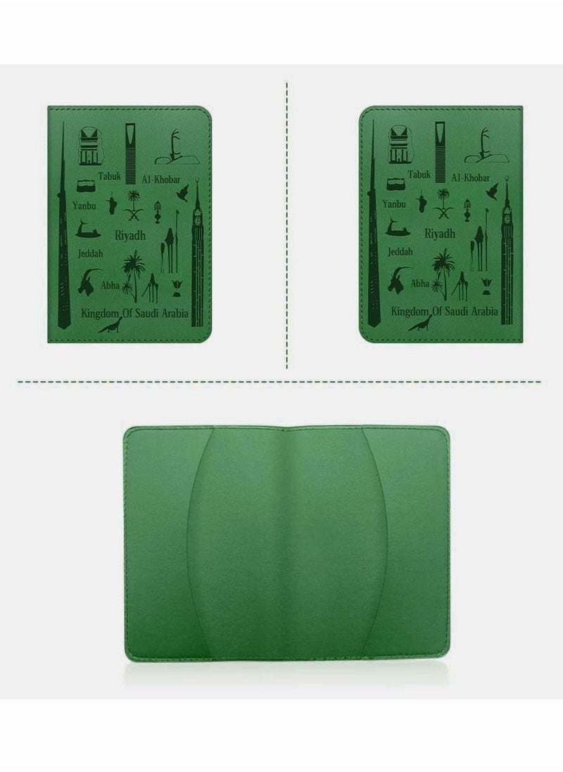 Excefore Passport Card Holder PU Leather Passport Holder,  - Image 4